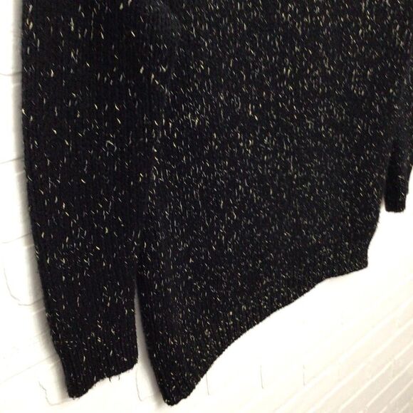 AEO vintage boyfriend black gold knit American eagle outfitters sweater in small - Picture 6 of 11